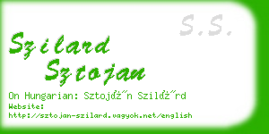 szilard sztojan business card